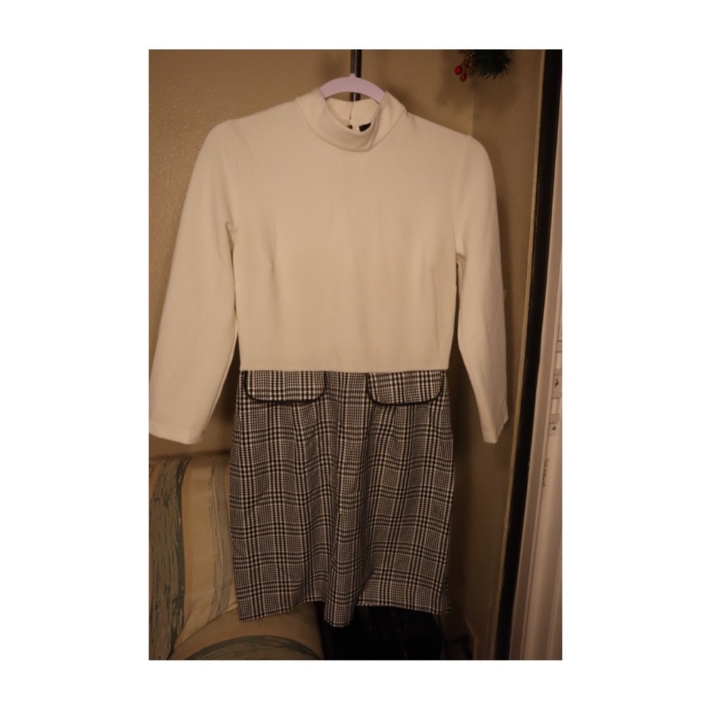 White and Plaid suit forever 21 dress